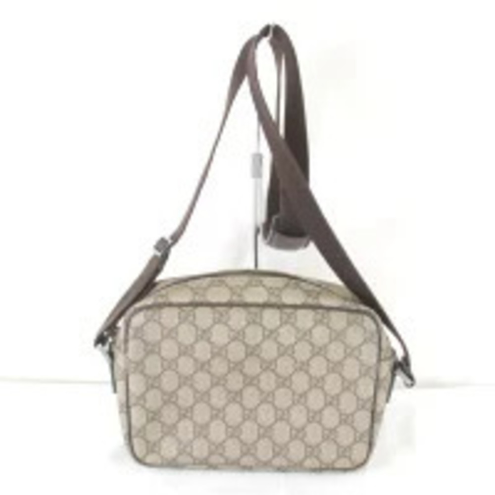 Gucci Shoulder Beige Canvas Bag GG Supreme Tan